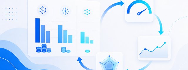 Ilustração de FinOps de IA: comparação de modelos e custo por workflow